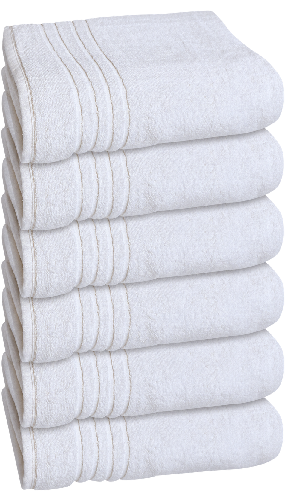 Witte zakelijke handdoek 50 × 100 cm – Unikoop-productfoto zonder achtergrond