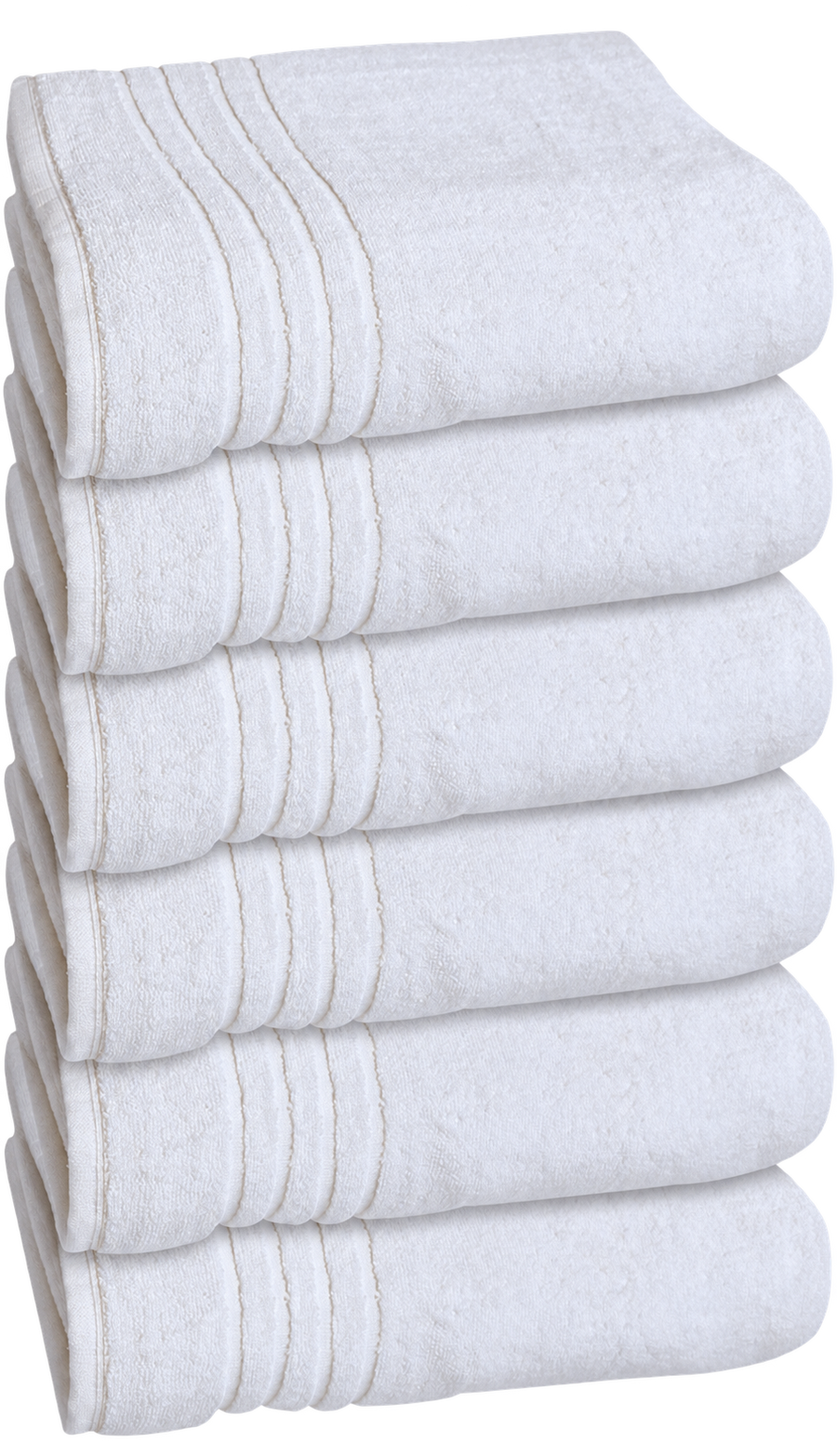 Witte zakelijke handdoek 50 × 100 cm – Unikoop-productfoto zonder achtergrond