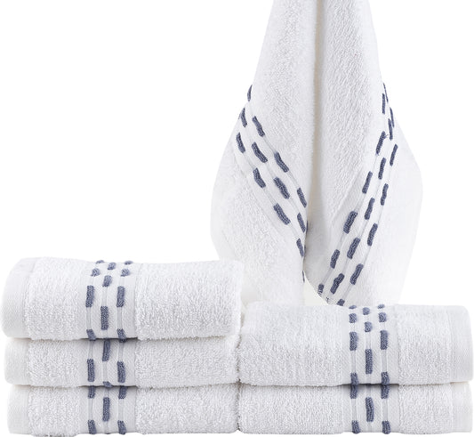 Gastendoekje Golf jacquard wit – 30 × 50 cm – 550 g/m²